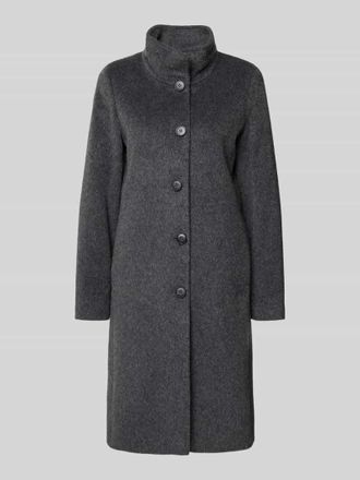 Fuchs Schmitt Wollmantel mit Stehkragen in Anthrazit Melange, Größe 36