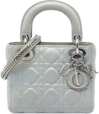 Dior Pre-owned Lady Dior Mini Bag - - Pre-owned - Donna - Grigio - ONE SIZE