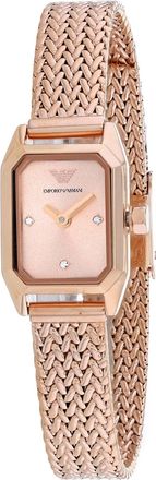 Armani Womens Rose gold dial Watch