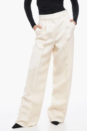 Dior Pantaloni In Lana A Vta alta Con Pinces Dior