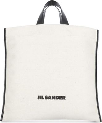 Jil Sander Border Book Tote Square Shopping Bag