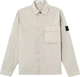 Stone Island Overshirt - Heren - Casual Overhemden - Grijs - M - Overhemden