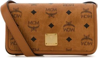 MCM Mcm, Tassen, Dames, Bruin, ONE Size, Leer, Aren Crossbody Bag