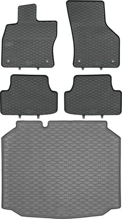 OEM Juego De Alfombrillas De Goma Para Coche Y Alfombrilla Para Maletero Para Seat Le&oacute;n Iii Hatchback (11/2012-02/2020)
