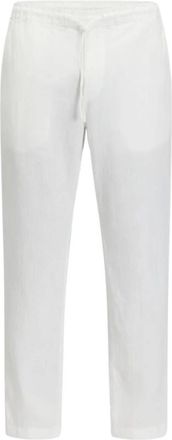 Sundek Linnen Broeken - Heren - Straight fit broeken - Wit - L - Linnen - Broeken