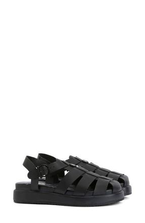Barbour Hindburn Fisherman Sandal in Black at Nordstrom, Size 5