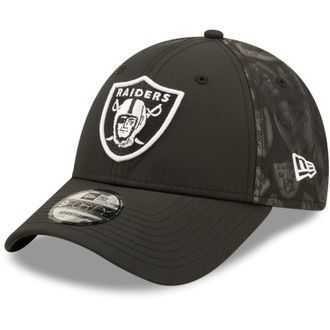 New Era 9Forty Adjustable Cap - Monogram Las Vegas Raiders Black