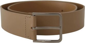 Dolce & Gabbana Luxe Beige Leren Statement Riem - Dames - Riemen - Beige - ONE Size - Accessoires