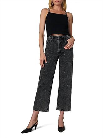 Joe's Blake Rhinestone High-Rise Crop Jeans In Cosmic Night