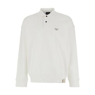 Emporio Armani Hombre, Sudaderas, Blanco, Talla: L