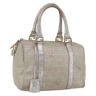 Fendi Pre-owned Vintage Canvas Handtas - Dames - Pre-owned - Grijs - Maat: ONE Size