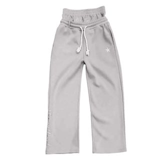 Generic Double Waisted Sweatpants Men Y2k Baggy Sweatpants Drawstring Wide Leg Gym Workout Pants Loose Vintage Grunge Pants