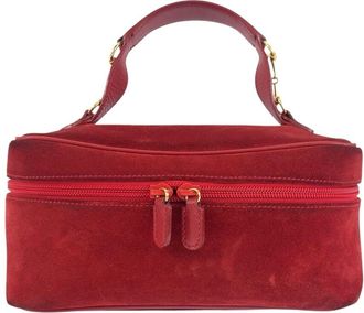 Gucci Suede Horsebit Vanity Handbag (Authentic Pre-Loved)