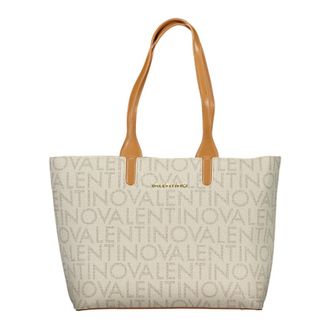 Mario Valentino Tote Bags, female, Beige, Size: ONE SIZE Zip Tote Bag