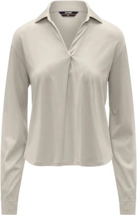 K-Way K71528W.634 Blouse - Dames - Blouses - Beige - M - Katoen - Overhemden