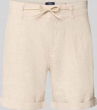 Mc Neal Leinenshorts mit Bindeg&uuml;rtel und Ges&auml;&szlig;taschen in Ecru, Gr&ouml;&szlig;e XXXL