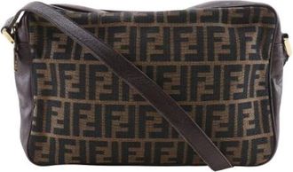 Fendi Pre-owned Cross Body Bags, female, Brown, Size: ONE SIZE Pre-owned Vintage Nylon Cross Body Bag