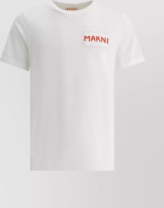Marni cotton logo print t-shirt