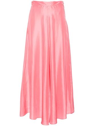 Forte_Forte Gonna midi svasata - Rosa