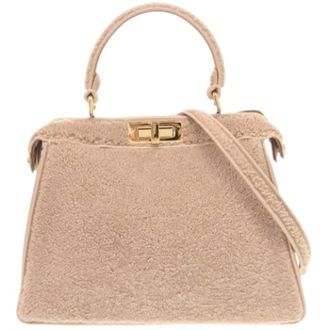 Fendi Pre-owned Mouton Leren Handtas - Dames - Pre-owned - Roze - Maat: ONE Size Leer