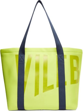 Vilebrequin Borsa da spiaggia con stampa - Giallo