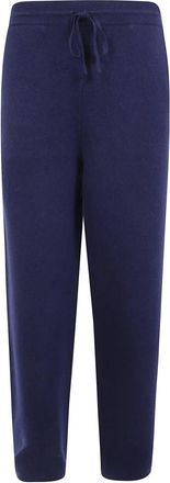 Lardini Gebreide broek - Heren - Broeken - Blauw - Maat: M Wol
