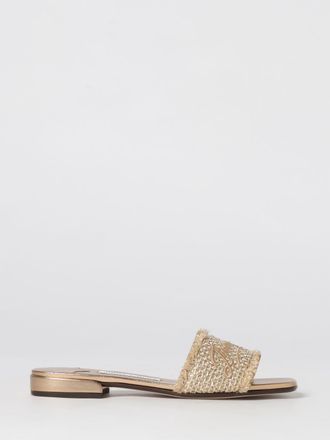 Jimmy Choo London Sandalo Joa Jimmy Choo in rafia con logo ricamato