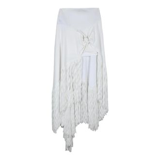 Philosophy di Lorenzo Serafini Maxi Skirts, female, White, Size: S Gonna Lunga Asimmetrica