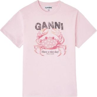 Ganni Crab-print T-shirt