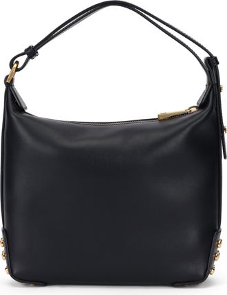 Tod's Womens Handbag Metal Dots Leather Black Handbags Hand Bags