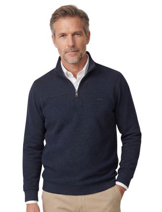 Casamoda Casa Moda sweater donkerblauw regular fit katoen