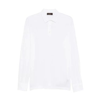 Zanone Formal Shirts, male, White, Size: 3XL Long Sleeve Polo