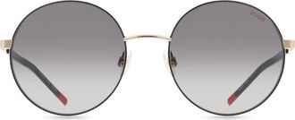 HUGO BOSS HG 1237/S RHL/9O Womens Sunglasses Gold Size 55