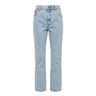 Philipp Plein Dames, Jeans, Blauw, Maat: W31 Katoen