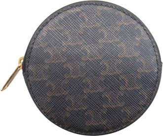 Celine Brown Pvc Coin Purse/Coin Case (Pre-Owned)