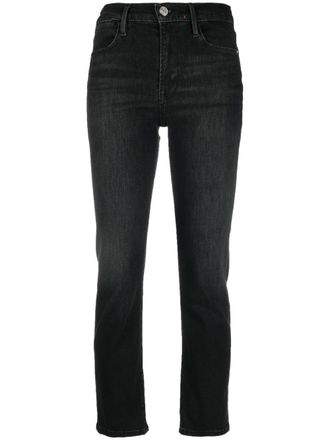 Frame Denim Jeans dritti crop - Nero