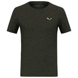 Salewa Eagle Minilogo Alpine Merino T-Shirt Merinoshirt f&uuml;r Herren | gr&uuml;n