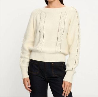 Kivari Talia Knit Sweater In Cream