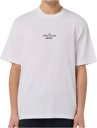 Stone Island Archivio T-Shirt - Heren - T-shirts - Wit - XL - Katoen - Tops