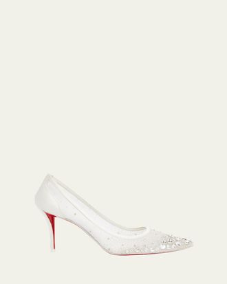 Christian Louboutin Miss Z Sparkling Red Sole Pumps