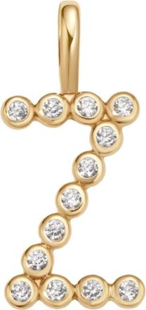 Made by Mary CZ Poppy Charm in Gold Vermeil Initial Z at Nordstrom