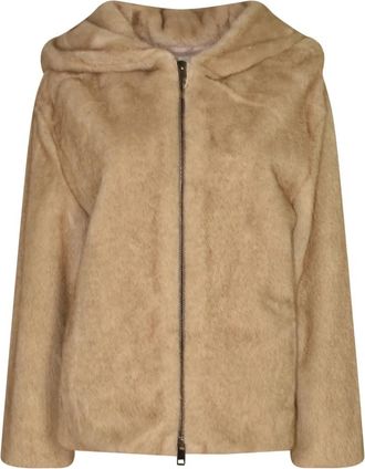 P.A.R.O.S.H. Parosh Coats - Dames - Jassen - Beige - XS - Jassen
