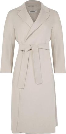 Max Mara Esturia Jas - Dames - Jas met riem - Wit - M - Wol - Jassen