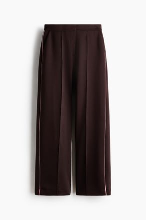 H&M Elegante Hose aus Scuba - Dunkelbraun