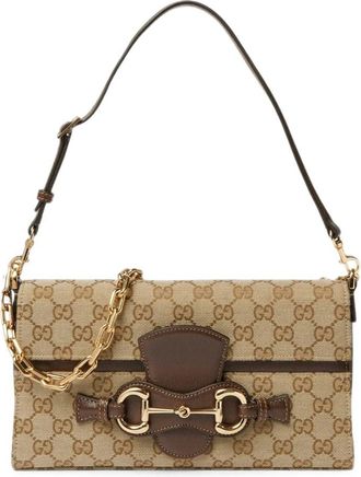 Gucci Bolso de hombro Horsebit Ristretto - Bags - Mujer - Beige - ONE SIZE
