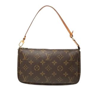 Louis Vuitton Pre-owned Pochette Accessoires - Dames - Pre-owned - Bruin - Maat: ONE Size Zijde