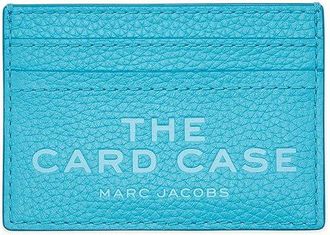 Marc Jacobs The Leather Card Case Wallet Womens Handbags Pool, Leather/Polyester