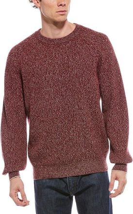 Brunello Cucinelli Marled Burgundy Knit Sweater, Brand Size 50 (US Size 40)