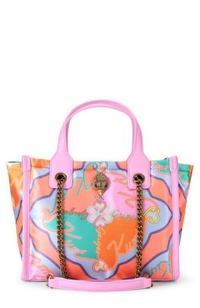 Kurt Geiger Small Hoxton Print Shopper Bag in Pink at Nordstrom