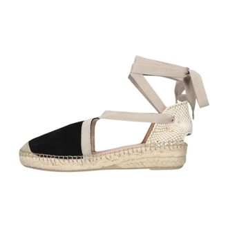 Fred De La Bretoniere Schoenen, Dames, Zwart, 37 EU, Leer, Romi Luz Espadrilles